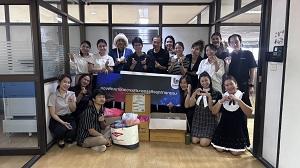 กข.กสอ. จัดกิจกรรม "กข.กสอ. ให้ด้วยใจ ได้ด้วยสุข ของเล็กจากเรา เติมเต็มเค้าได้" ส่งมอบสิ่งของให้แก่มูลนิธิกระจกเงา
